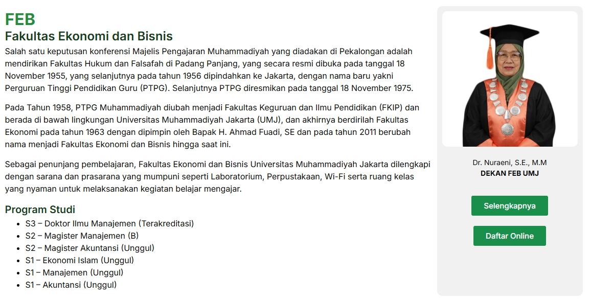 Dekan FEB UMJ